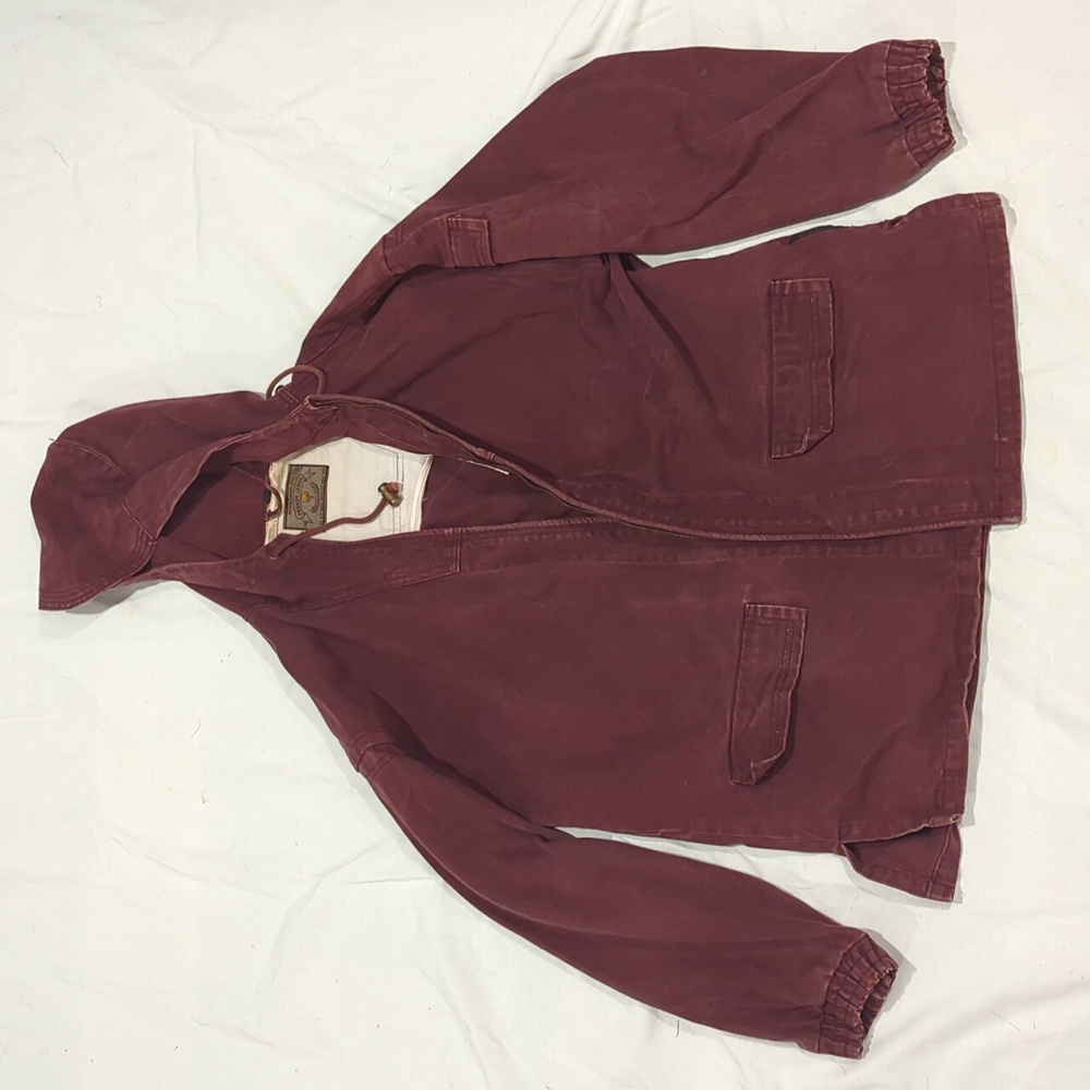Phenom Jeans - Maroon Hooded Jacket